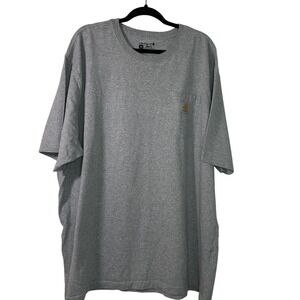 Carhartt Mens Grey Loose Fit Pocket T Shirt 2XL